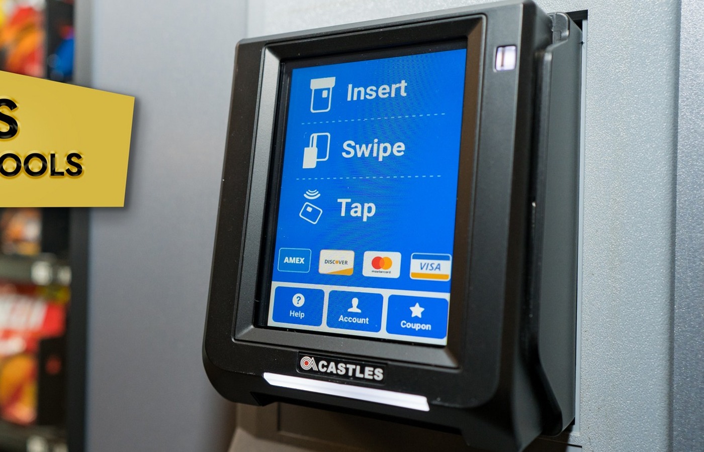 Cashless smart vending payment terminal